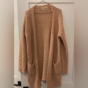 Mauve cardigan sweater by Listicle